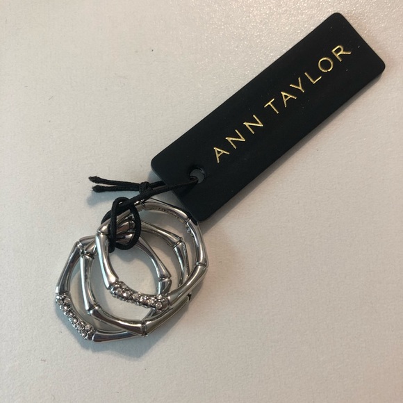 Ann Taylor Bamboo Stackable ring set - Picture 4 of 6